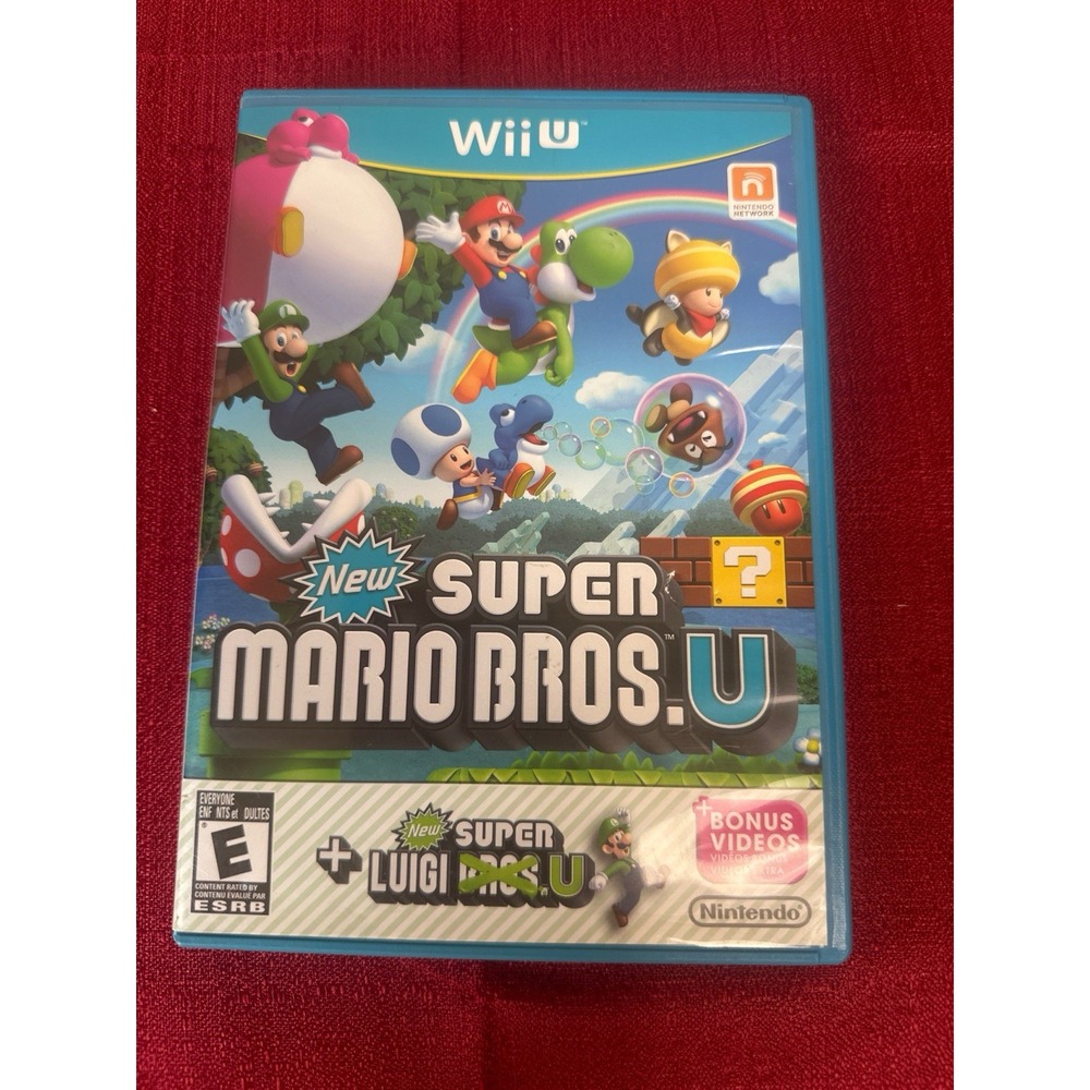 New Super Mario Bros U + Luigi U (Wii U) - CASE ONLY⁠